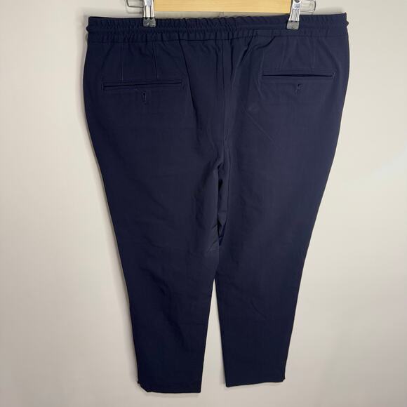 NEW Borelio Men’s Dress Pants 34 Sean Relax Fit Navy Blue Stretch Waist Band - Picture 8 of 8